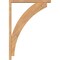 Ekena Millwork Thorton Block Smooth Bracket w/ Offset Brace, Western Red Cedar, 3 1/2"W x 28"D x 40"H BKT0402X28X40THR05SWR - alternate 4